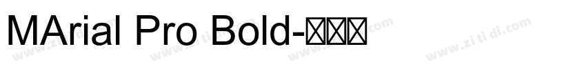 MArial Pro Bold字体转换
